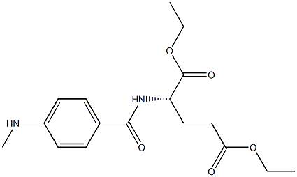 L-p-methylaminobenzoylglutamate diethyl ester Structure