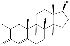 Methyl testosterone 구조식 이미지