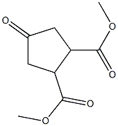 Dimethyl 4-oxo-cyclopentane-1,2-dicarboxylate 구조식 이미지