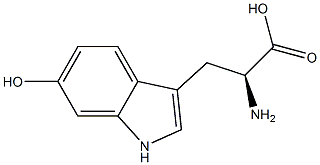 6-hydroxy-L-tryptophan 구조식 이미지