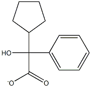 A-phenyl-A-cyclopentyl-A-hydroxyacetate Structure