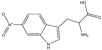 6-nitro-DL-tryptophan 구조식 이미지