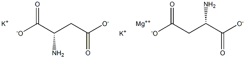 Potassium magnesium aspartate Structure