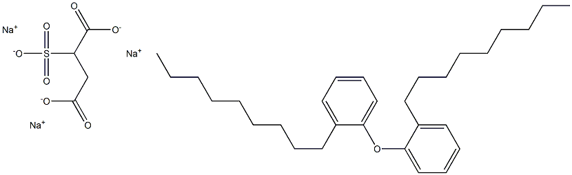 Nonylphenol ether sulfosuccinate monosodium disodium salt Structure