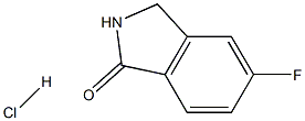 5-Fluoroisoindolin-1-one hydrochloride 구조식 이미지