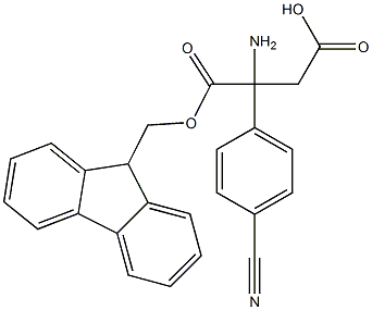 Fmoc-(RS)-3-Amino-3-(4-cyanophenyl)-propionic acid Structure