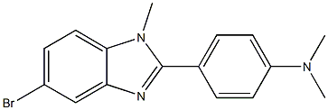 4-(5-Bromo-1-methyl-1H-benzo[d]imidazol-2-yl)-N,N-dimethylaniline 구조식 이미지