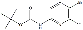 (5-Bromo-6-fluoro-pyridin-2-yl)-carbamic acid tert-butyl ester 구조식 이미지