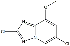 2,6-Dichloro-8-methoxy-[1,2,4]triazolo[1,5-a]pyridine 구조식 이미지