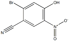 2-Bromo-4-hydroxy-5-nitro-benzonitrile 구조식 이미지