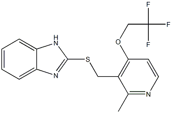 2-(((2-methyl-4-(2,2,2-trifluoroethoxy)pyridin-3-yl)methyl)thio)-1H-benzo[d]imidazole Structure