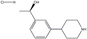 (R)-1-(3-(piperidin-4-yl)phenyl)ethan-1-ol hydrochloride Structure