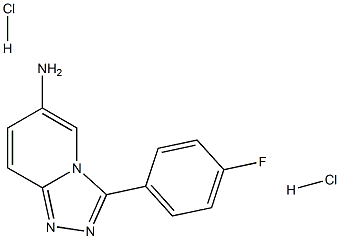 3-(4-fluorophenyl)-[1,2,4]triazolo[4,3-a]pyridin-6-amine dihydrochloride 구조식 이미지