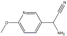 2-amino-2-(6-methoxypyridin-3-yl)acetonitrile Structure