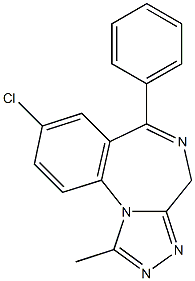 Alprazolam Impurity YH1 Structure