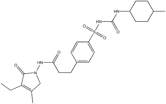 Glimepiride Impurity 8 구조식 이미지