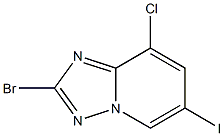 2-Bromo-8-chloro-6-iodo-[1,2,4]triazolo[1,5-a]pyridine Structure