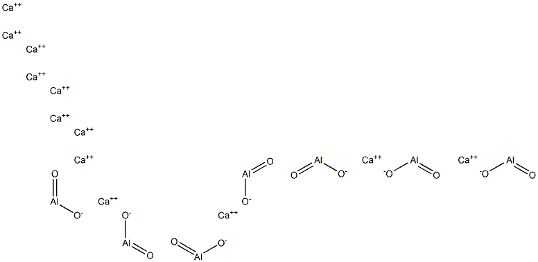 Dodecacalcium hepta-aluminate 구조식 이미지