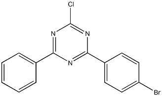 2-chloro-4-(4-bromophenyl)-6-phenyl-1,3,5-triazine 구조식 이미지