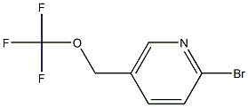 2-bromo-5-((trifluoromethoxy)methyl)pyridine Structure