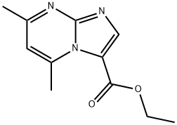 ethyl 5,7-dimethylimidazo[1,2-a]pyrimidine-3-carboxylate Structure