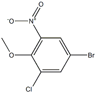 5-Bromo-1-chloro-2-methoxy-3-nitrobenzene Structure