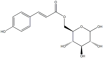 6-O-p-Coumaroyl-D-glucopyranose 구조식 이미지