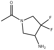 1-(4-AMINO-3,3-DIFLUOROPYRROLIDIN-1-YL)ETHAN-1-ONE 구조식 이미지