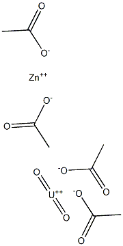 URANYLZINC ACETATE Structure