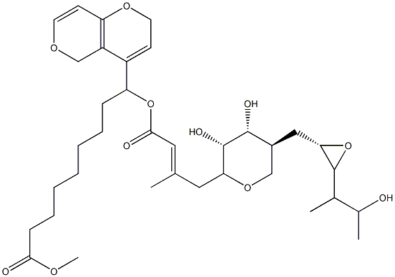 2H,5H-Pyrano[4,3-b]pyranyl Mupirocin Methyl Ester Structure