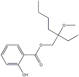 2-Ethyl-2-methoxyhexyl Salicylate Structure