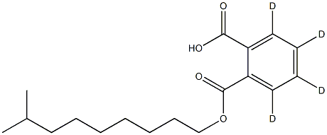 Monoisodecyl Phthalate-d4 Structure