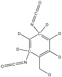 Toluene-d6 2,4-Diisocyanate 구조식 이미지