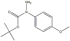 N-(4-Methoxyphenyl)hydrazinecarboxylic acid tert-butyl ester Structure