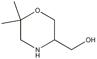 (6,6-dimethylmorpholin-3-yl)methanol Structure