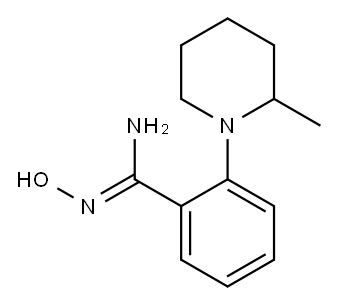 N'-Hydroxy-2-(2-methylpiperidin-1-yl)benzimidamide Structure