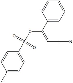 (E)-2-Cyano-1-phenylvinyl 4-methylbenzenesulfonate Structure