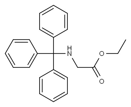 N-trityl glycine ethyl ester 구조식 이미지