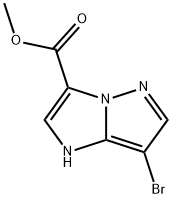 methyl 7-bromo-1H-imidazo[1,2-b]pyrazole-3-carboxylate Structure