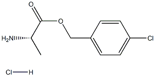 (S)-4-chlorobenzyl 2-aminopropanoate hydrochloride Structure