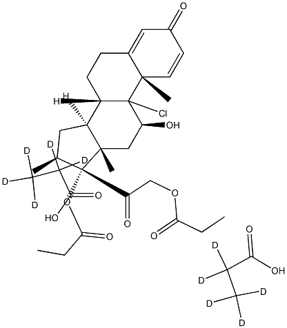 Beclomethasone dipropionate-D5 Structure