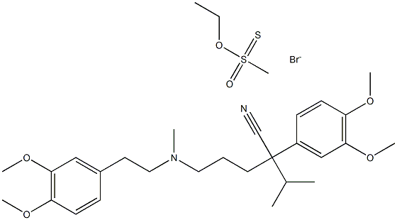 Verapamil ethyl methane thiosulfonate bromide 구조식 이미지