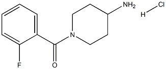 1-(2-fluorobenzoyl)piperidin-4-amine hydrochloride Structure