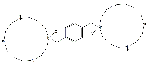 1,1'-(1,4-phenylenebis(methylene))bis(1,4,8,11-tetraazacyclotetradecane 1-oxide) Structure