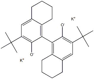 (S)-(+)-5,5',6,6',7,7',8,8'-OCTAHYDRO-3,3'-DI-T-BUTYL-1,1'-BI-2-NAPHTHOL, DIPOTASSIUM SALT Structure