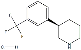 (R)-3-(3-TRIFLUOROMETHYL-PHENYL)-PIPERIDINE HCL Structure