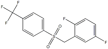 1,4-DIFLUORO-2-(4-TRIFLUOROMETHYL-BENZENESULFONYLMETHYL)-BENZENE 구조식 이미지