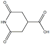 2,6-DIOXO-PIPERDINE-4-CARBOXYLIC ACID 구조식 이미지