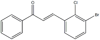 3Bromo-2-ChloroChalcone 구조식 이미지