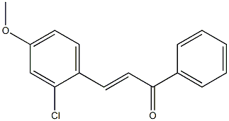 4Methoxy-2-ChloroChalcone 구조식 이미지